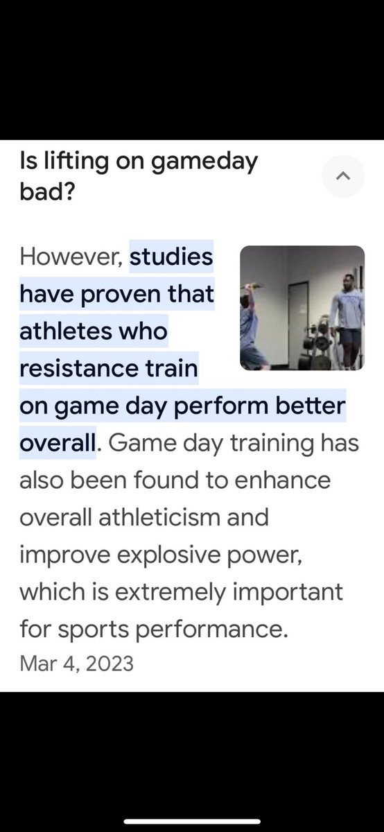 coachwoolbright's tweet photo. Why we lift on gameday!! https://t.co/mx1LUVDScZ