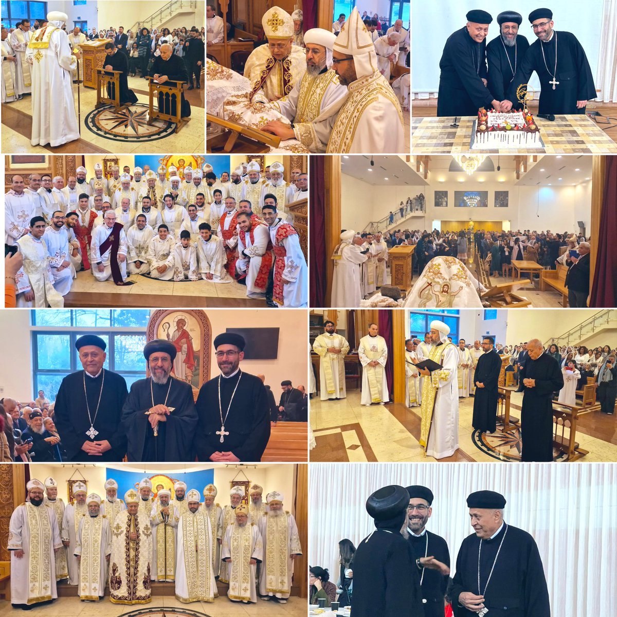 BishopAngaelos's tweet photo. A beautiful Liturgy this morning at @CopticCathedral with the ordination of Fr Samuel for St Mary and St Mina in New Malden and Fr David for @StMarksLondon. Excitement and joy for these loved fathers filled the cathedral. We pray for them as they start their retreat

More to come https://t.co/wA6mCFewGI
