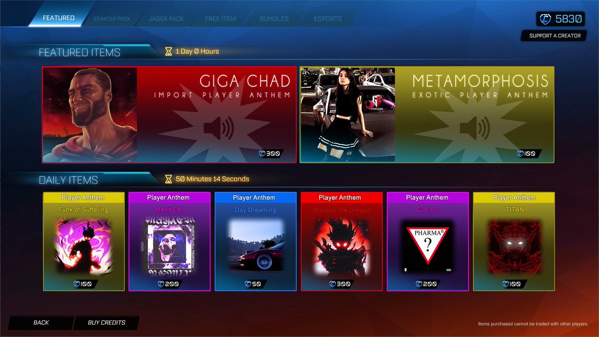 le9dodo's tweet photo. [THREAD]

40 Hymnes de Joueur pour Rocket League :

#RocketLeague @RocketLeague @RocketLeague_FR @PsyonixStudios @EpicGames @EpicGamesFR https://t.co/yg3MLqhe7u