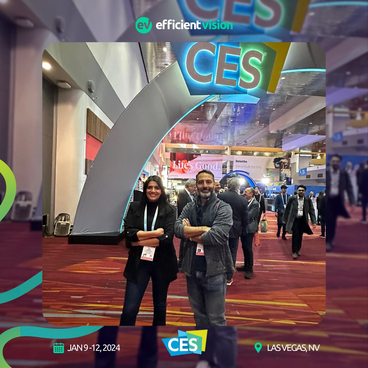 EffvisionTweets's tweet photo. 🌟 A heartfelt thank you to CES for an exceptional experience at #CES2024 in Las Vegas! Engaging with industry leaders and staying at the forefront of tech trends was genuinely insightful.🌐🚀

#CES2024 #TechLeaders #InnovationNetworking https://t.co/UkD2TCwitz