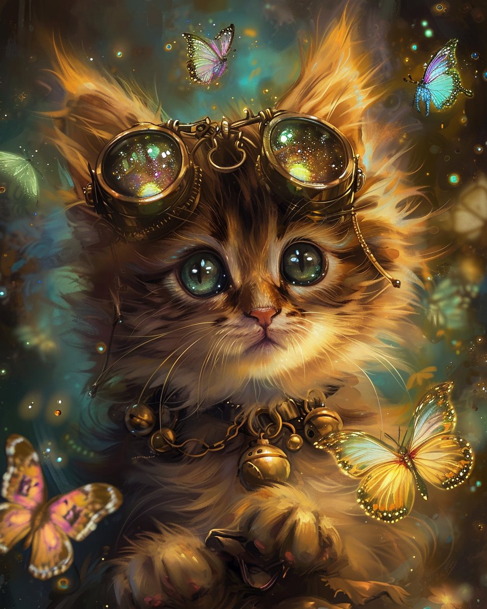 JinxLovesCats's tweet photo. Mood = Steampunk 🙂
Do you have anything Steampunk to share? ❤️
QT (quote tweet) or reply with something you like.
#steampunk #aiart #aiartcommunity #midjourney6 https://t.co/V8iY2SoQIt