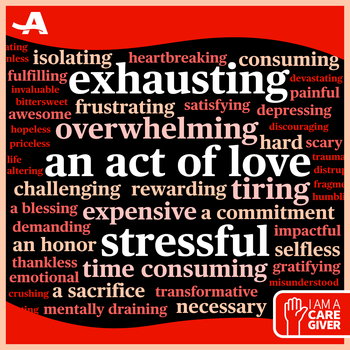 AARPadvocates's tweet photo. We asked family caregivers what they think about caregiving. The bottom line? No caregiving experience is the same, but ALL family caregivers deserve support. https://t.co/seZZPQVNmo