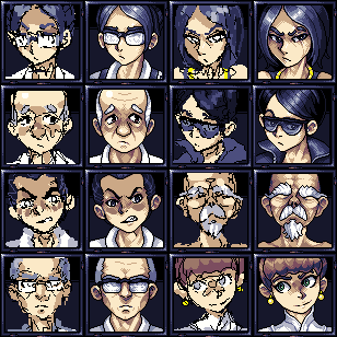 For this #screenshotsaturday 
Here's the second batch of portraits of our RPG characters from sketch to final
#pixelart #ドット絵 #indiedev