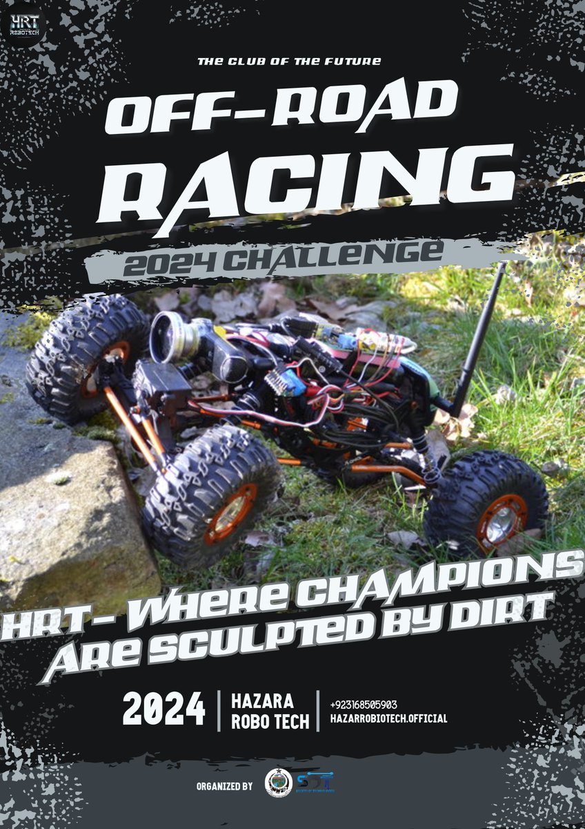 HazaraRobo's tweet photo. HRT🏁(Where Champions Are Sculpted By Dirt)🏁

👾Rev up your engines for an adrenaline-pumping off-road racing challenge – where every bump is a triumph!👾

#Off_road_racing #HU #HRT 
#Robotics #Challenge2024 #The_Club_Of_The_Future https://t.co/SZ6CMGtnt6