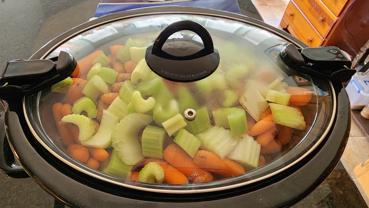 Colder than a witches tit in a brass bra outside, so time for my infamous crock pot roast! #goodeating