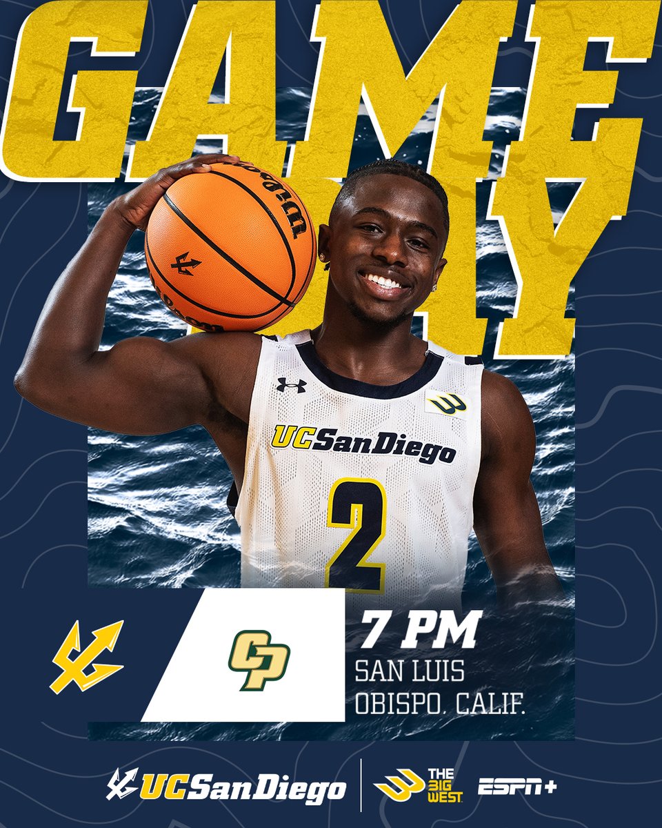 Looking for our third straight road win tonight!

📺 es.pn/41YTnme
📊 bit.ly/41WxDqZ

#GoTritons