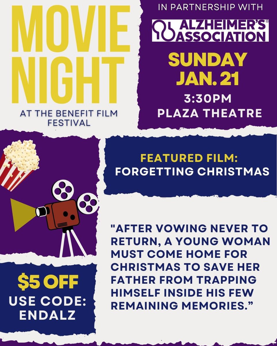 Alzheimer's Association, Georgia Chapter (@alzga) on Twitter photo You're invited to attend this important, touching film screening, followed by a Q&A with the Alzheimer's Association. Thanks to @benefitfilmfestival for including us in this awesome project! Use the QR code below for discounted tickets & come to <a href="/PlazaAtlanta/">The Plaza Theatre</a> on Jan 21. You're invited to attend this important, touching film screening, followed by a Q&A with the Alzheimer's Association. Thanks to @benefitfilmfestival for including us in this awesome project! Use the QR code below for discounted tickets & come to <a href="/PlazaAtlanta/">The Plaza Theatre</a> on Jan 21.