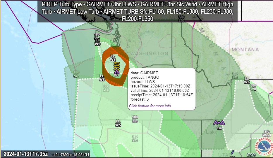 NWSCWSUZSE's tweet image. LLWS and moderate-severe low turbulence confirmed by pilot reports throughout the Portland approach area. Conditions likely to continue through the afternoon...keep those PIREPs coming!

#P80 #KPDX #ORwx @NWSPortland