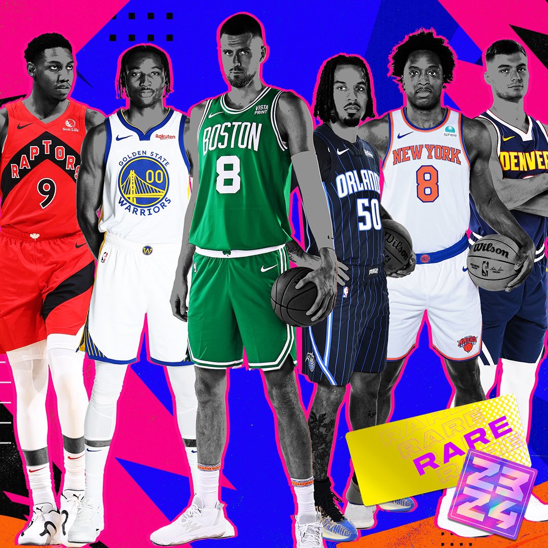 NBATopShot's tweet photo. 12 new players join the Throwdowns Roster

- Kristaps Porziņģis
- Jalen Green
- Obi Toppin
- Larry Nance Jr
- Cole Anthony
- Jaden Hardy
- Cameron Johnson
- Christian Braun (1st Rare)
- Jonathan Kuminga (1st Rare)
- Max Strus (1st Rare)
- Giannis Reward ⭐️ 
- Kawhi Reward ⭐️ https://t.co/RTwqlzKAAZ