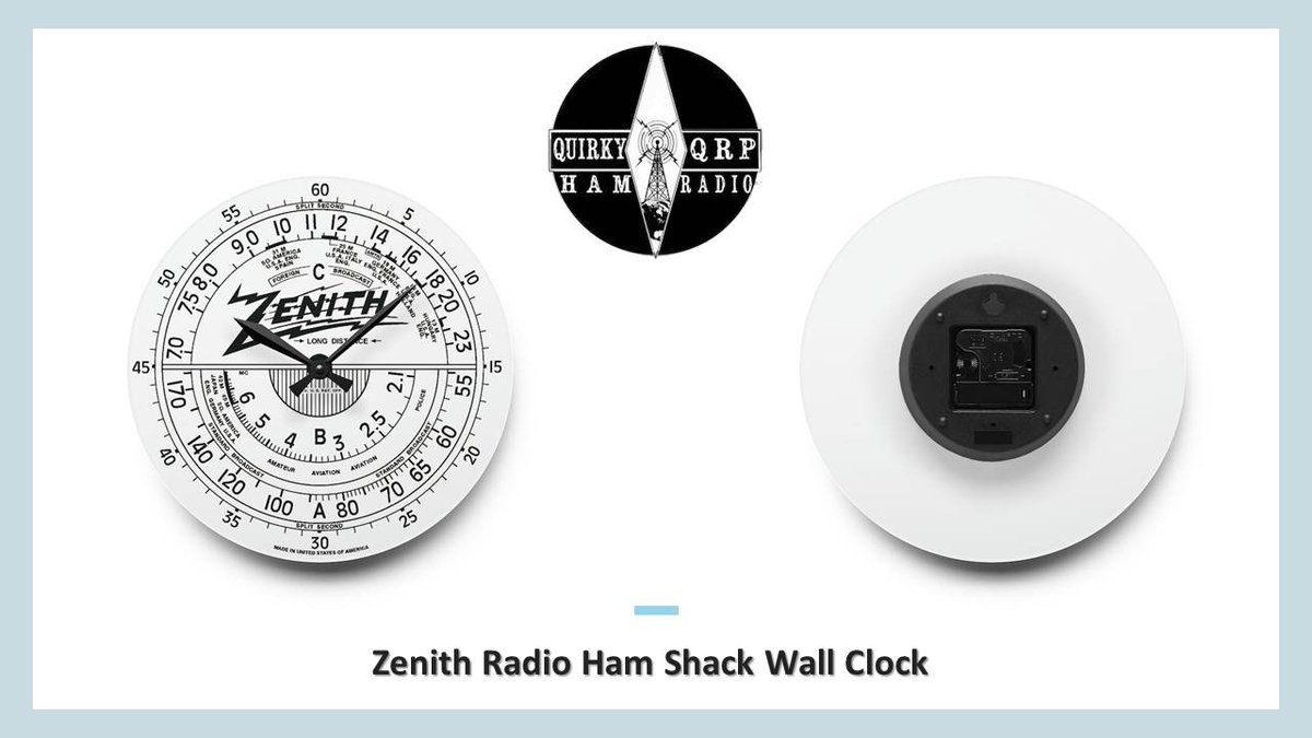 QuirkyQRP Ham Radios🏷️

Zenith Radio Ham Shack Wall Clock. Vintage Antique Retro Classic White.

More details here: etsy.com/listing/153716…