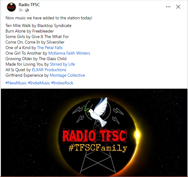 Stirred_byLife's tweet photo. A big thank you Radio TFSC for playing Made for Loving You 🎼❤️ https://t.co/88rIXXUeWK