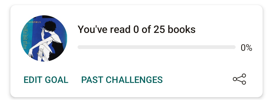 readarchives's tweet image. me putting a reading goal even though i know i won’t achieve it because of school works