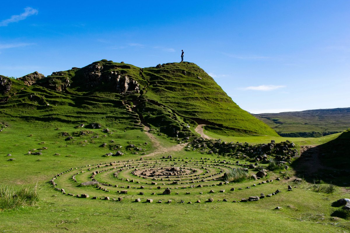 Neolithic stone circles in Fairy Glen Isle of Skye. Anyone know about this site? The arrangement seems different than most stone circles