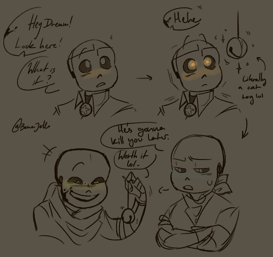 bonejello_'s tweet photo. i got sent an ask about dream and nightmare having magpie brains and liking shiny things and yes
#dreamsans #nightmaresans #utmv https://t.co/PQgQSYDcua