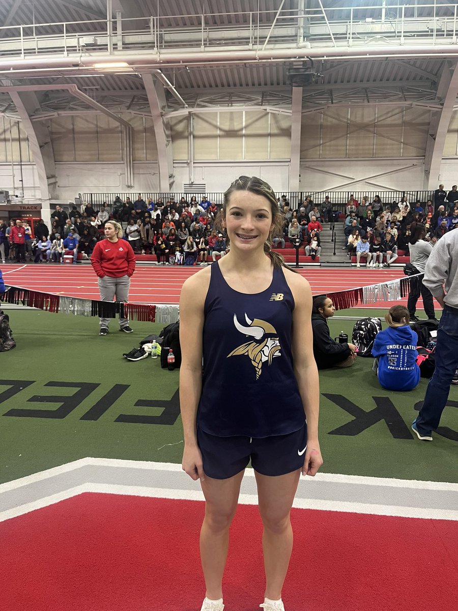 Raelynn McGrath takes 4th all-time in LJ in her first indoor meet-13’10.75”!