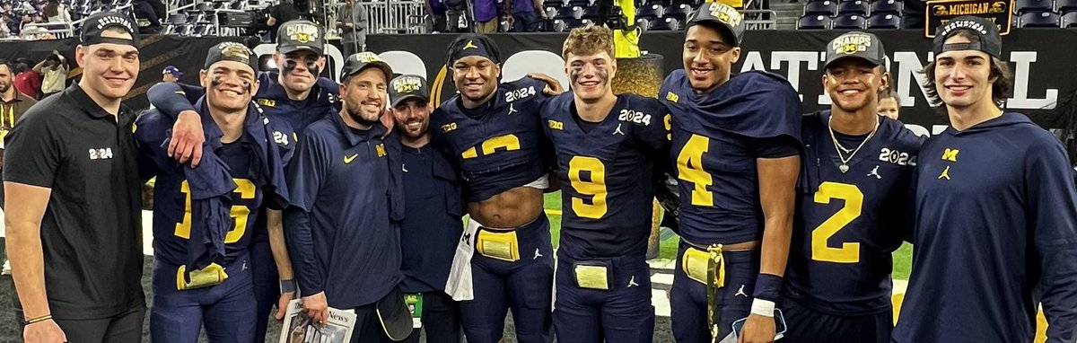 Congrats to Josh Sinagoga, '09, on winning the #CFBPlayoff National Championship with #MichiganFootball! Sinagoga, presently an offensive analyst at U-M, played both football & basketball as a Pilot student-athlete. All of DLS can't wait to see what's next for @Coach_Sinagoga!