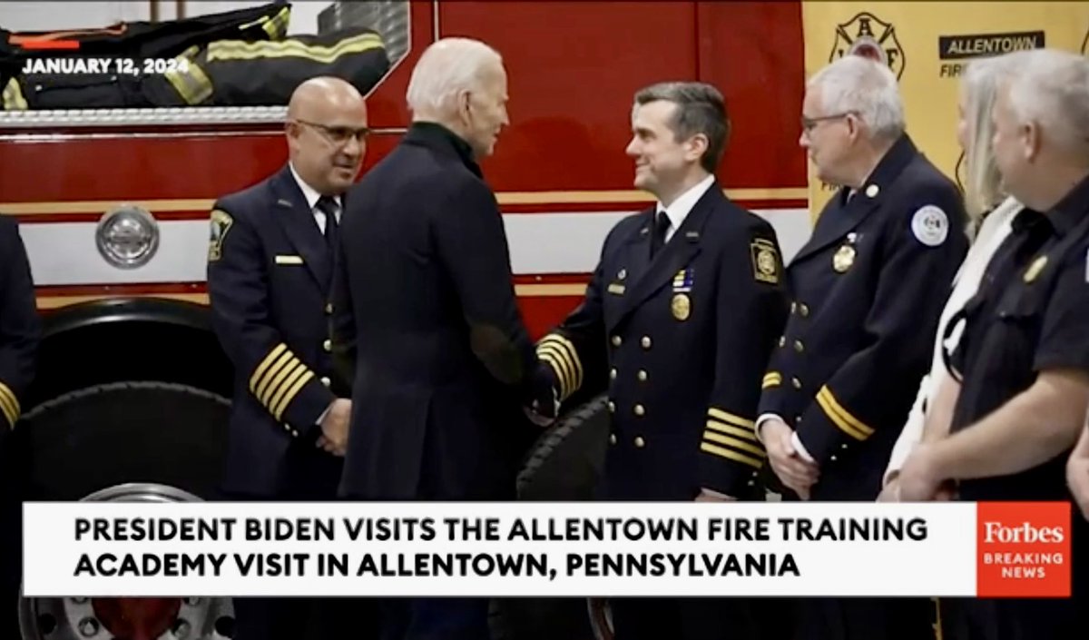 SaysChristianP's tweet photo. Terrific experience meeting President Biden yesterday. Past 3 days were intense getting ready for ⁦@POTUS⁩ to visit our faculty. Advance teams from ⁦@SecretService⁩ &amp; @WhiteHouse⁩ were super to work with. Polite, courteous, professional they were all a class act. https://t.co/9NTCZ9BfjS