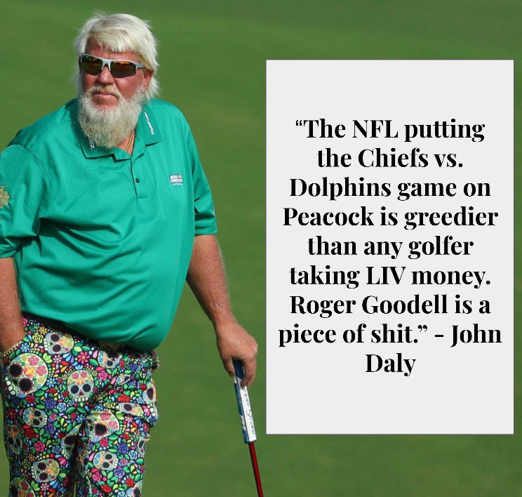Do you guys agree with John Daly regarding tonight’s Chiefs vs. Dolphins game?