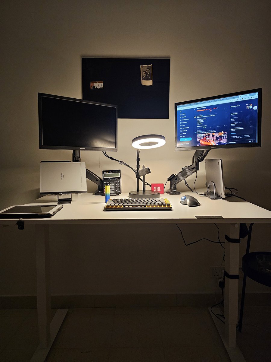 New trading desk setup.