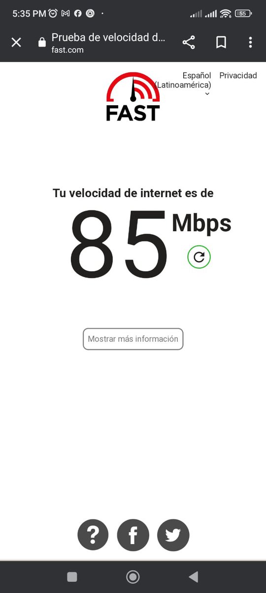 Maklur's tweet photo. @MundoPacifiico Tengo internet de esta compañía mula de 1gb y el speedtest me sale eso!!! https://t.co/sNPgTBFg4L