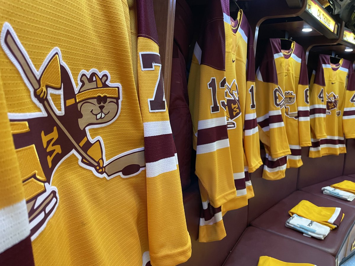 ⁦<a href="/GopherHockey/">Minnesota Men’s Hockey</a>⁩ all set for a Saturday  skate