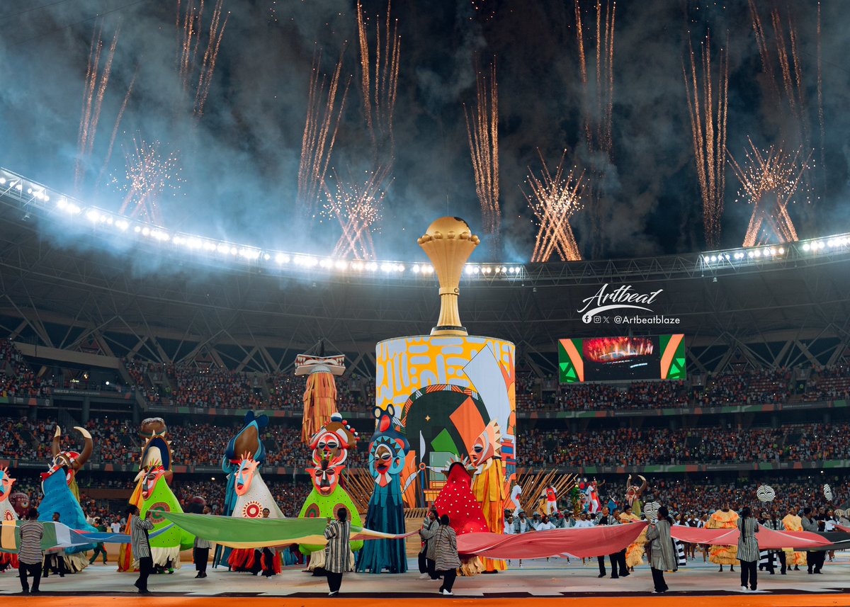 ArtbeatBlaze's tweet photo. A F C O N   2 0 2 3

The stage is set, and the heartbeat of football enthusiasts quickens as the AFCON 2023 Tournament unfolds its grand opening. The AFCON opening is not just a kickoff; it's a celebration of the beautiful game and the rich culture of the people of Africa. Get ready for a football spectacle that will leave an indelible mark on the hearts of fans worldwide.

Abidjan, Côte d'Ivoire 
January 13 2024

#artbeatchronicles #AFCON2023     #AFCON2024