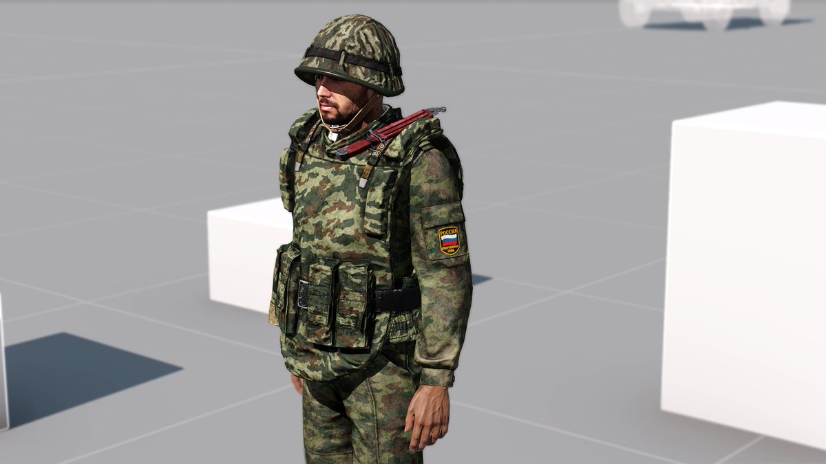 Between all the Chedaki textures, I've decided to add the old Russian Armed Forces patch to the Flora uniforms