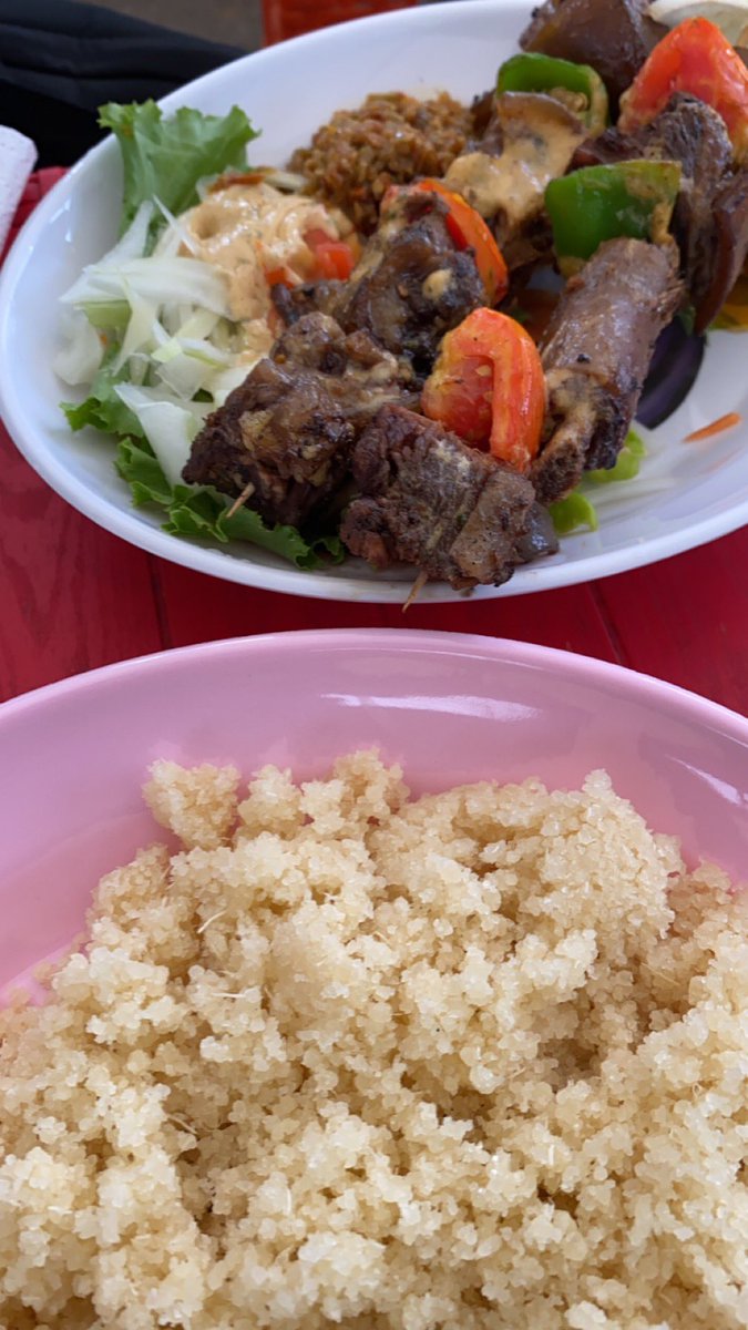 _owurakuampofo's tweet photo. First meal in Abijan. Who knows the name?

#AFCON2023 https://t.co/LrtWPA9qsu