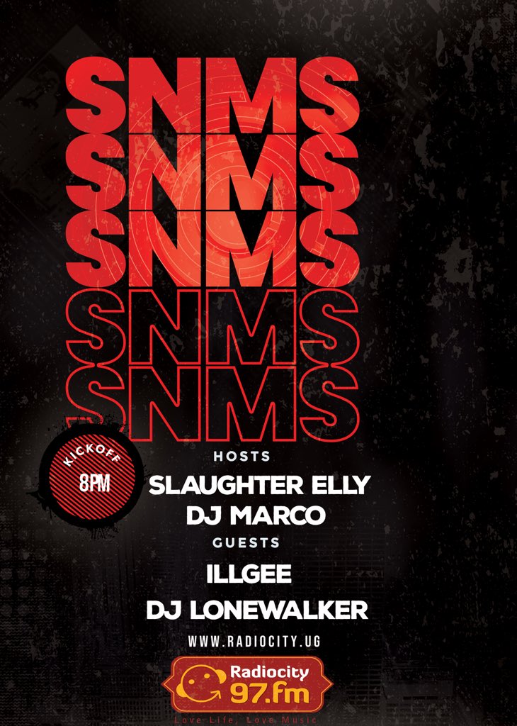 McTimolive's tweet photo. #SNNS @Djmarco @djslaughterelly nakawa boom @97fmRadiocity https://t.co/cwACLQeK1J