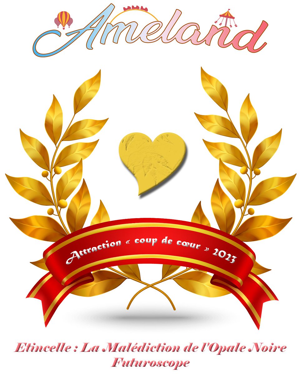 AmelandOff's tweet photo. Découvrez la deuxième édition des prix #Ameland :
- Attraction "coup de coeur" 2023 ➡️ Etincelle : La Malédiction de l'Opale Noire - @futuroscope
- Spectacle "coup de coeur" 2023 ➡️ Le Mime et l'Etoile - @PuyduFou
- Restaurant "coup de coeur" 2023 ➡️ Pizzeria Bella Notte - @DisneylandParis

✅ https://t.co/ykDwZPS1gT

#Futuroscope #PuyduFou #DisneylandParis #parcs #awards #attraction #spectacle #restaurant