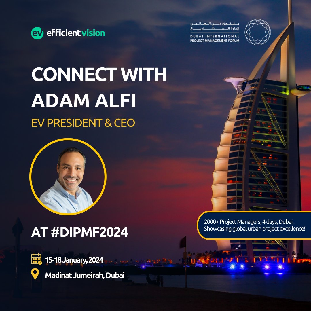 EffvisionTweets's tweet photo. 🌟 Effvision's Journey from Vegas to Dubai 🌟

After an insightful experience at CES 2024 in Vegas, we're excited to continue our journey at the upcoming Project Management Forum in Dubai!

📆 Save the Date: 15-18 January 2024 

📍 Madinat Jumeirah, Dubai 

#PMFD #Dubai #Tech https://t.co/ieucdM0iMZ