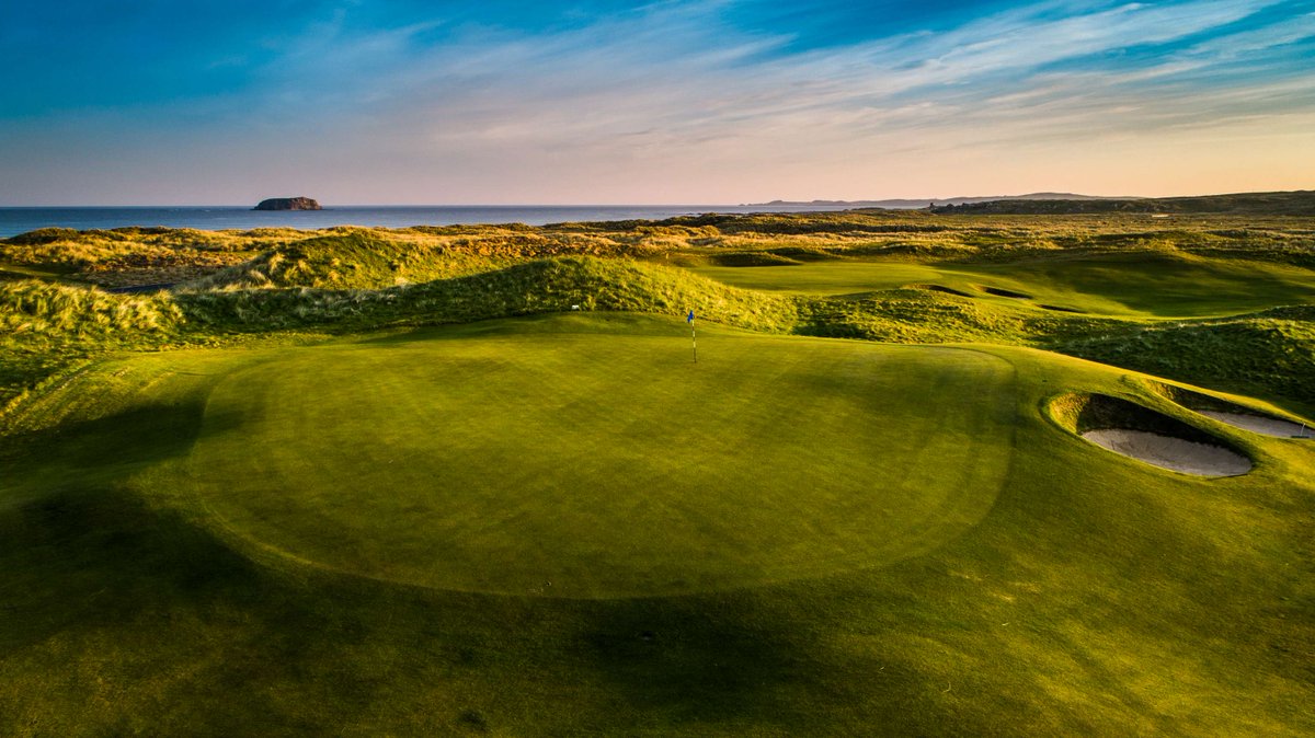 Ballyliffin's tweet photo. Come experience for yourself the unparalleled beauty of Ballyliffin -  Proudly nestled amongst some of the most spectacular dunescape of Ireland’s North Atlantic coast, The Old Links and Glashedy Links and a spectacular 9-hole short course-The Pollan Links. 🌊🌳 https://t.co/UizZoFJKsS