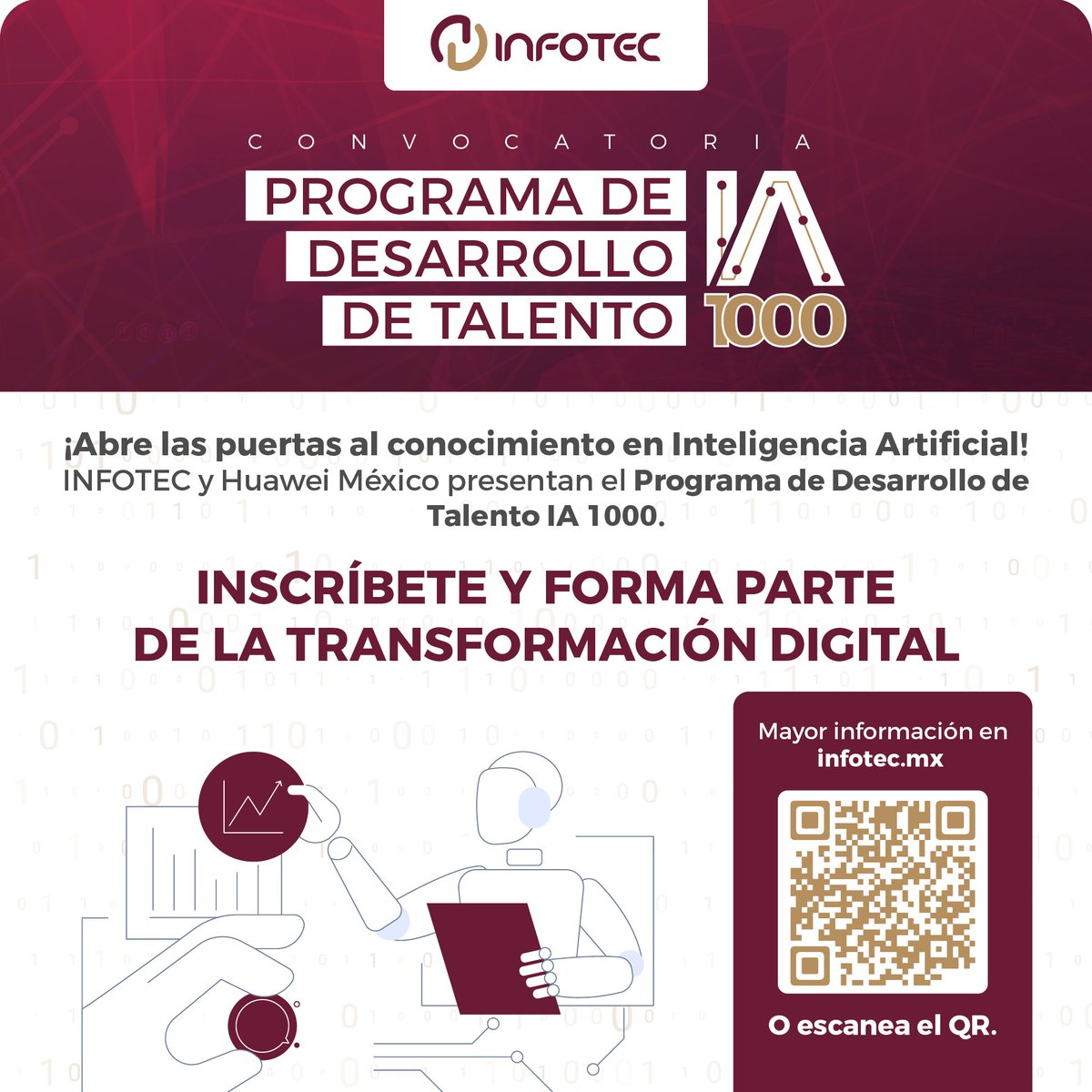 InfotecMexico's tweet photo. CERTÍFICATE CON NOSOTROS EN IA

Programa de Desarrollo de Talento en Inteligencia Artificial 1000

Capacítate durante 40 horas en temas como Machine Learning, Deep Learning y Open AI para obtener una certificación HCIA-IA.

Checa la convocatoria:

https://t.co/WW4ak3fppl https://t.co/HpwD3DHMhk