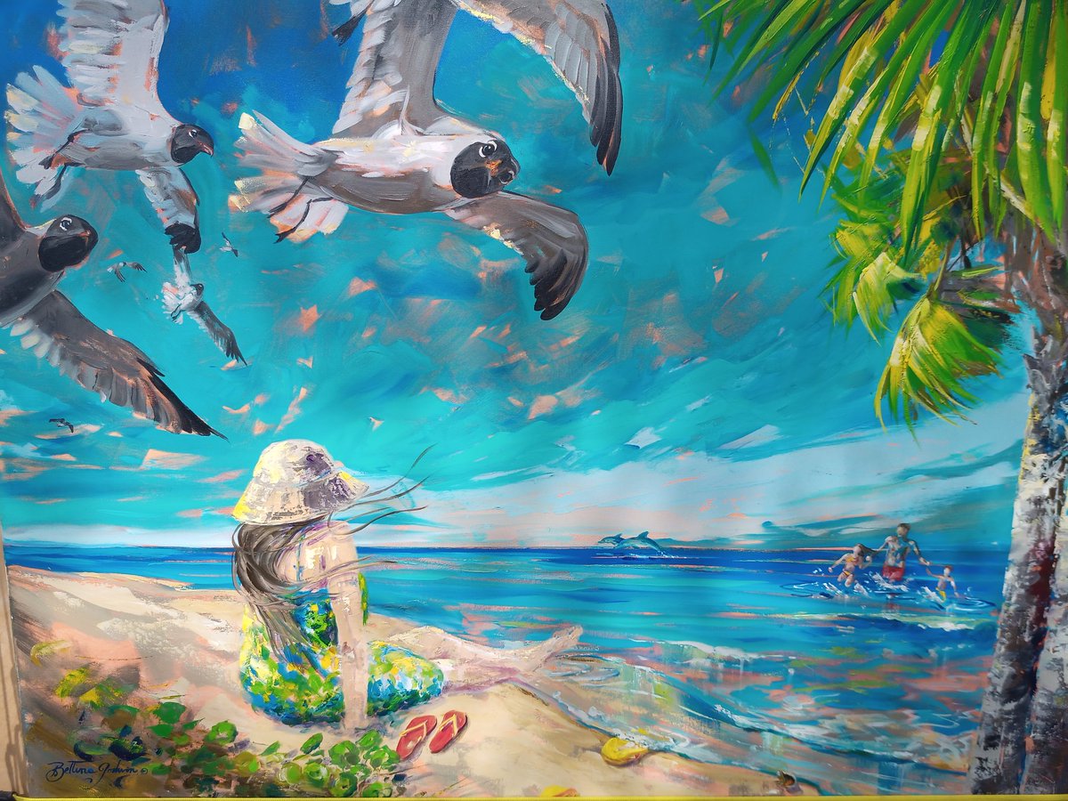 Original art. Come to city field sat and sun 10 to 5 . Anna Marie island Florida. Promoted by Danielles Blue ribbon events