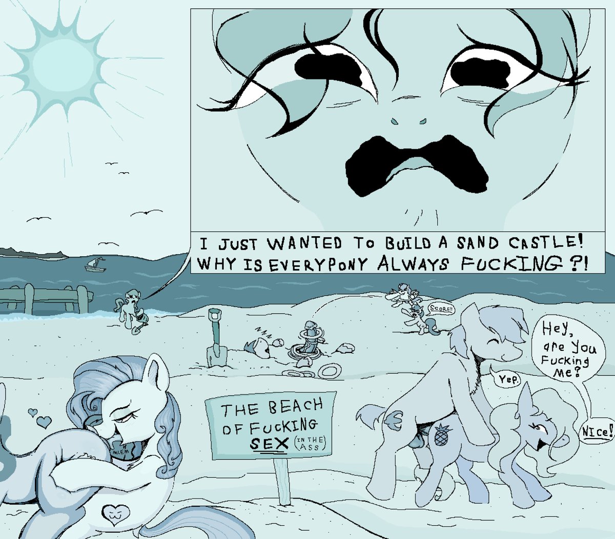 SleepyHoovesAD's tweet photo. Beach episode! https://t.co/arKyET2sl6