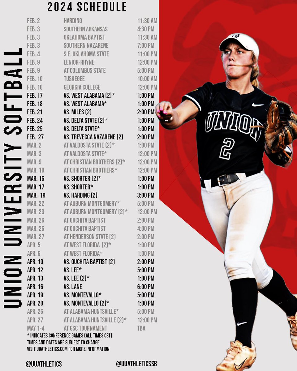 Union Softball Schedule 2024 - Maye Stephi