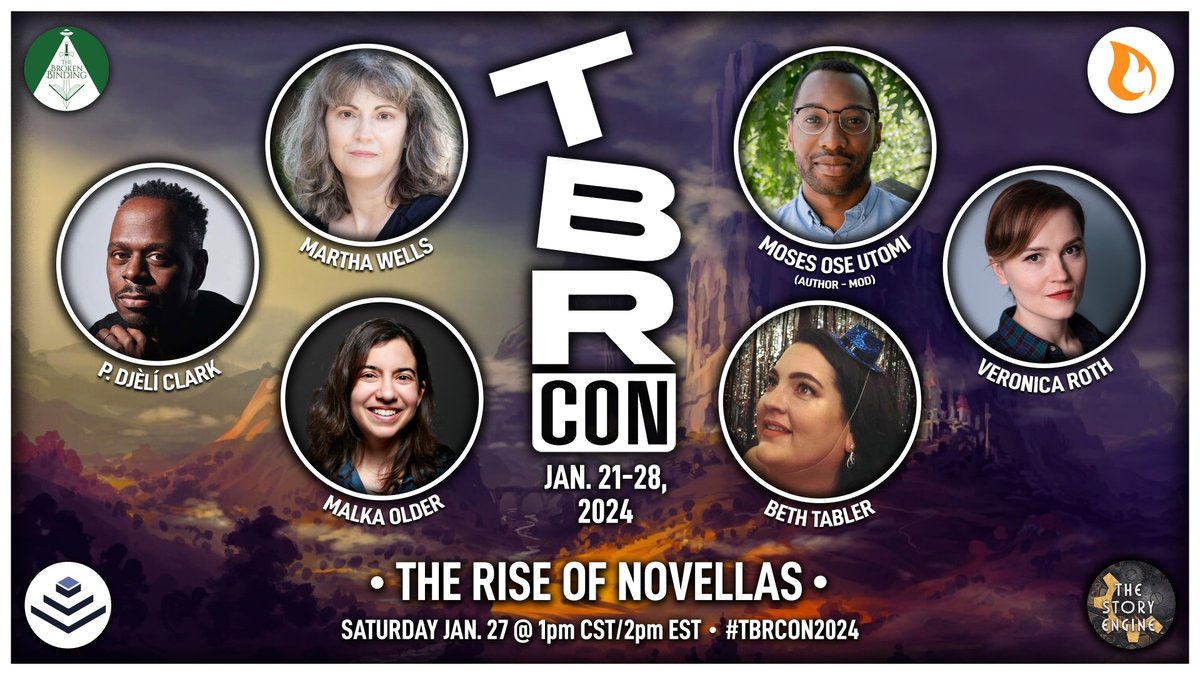 Short stories have always been a part of writing culture. However, recently novellas have become more popular than ever! #TBRCon's The Rise of Novellas panel will talk all about them! With @veronicaroth @MosesUtomi @pdjeliclark @m_older @marthawells1 & @BethTabler