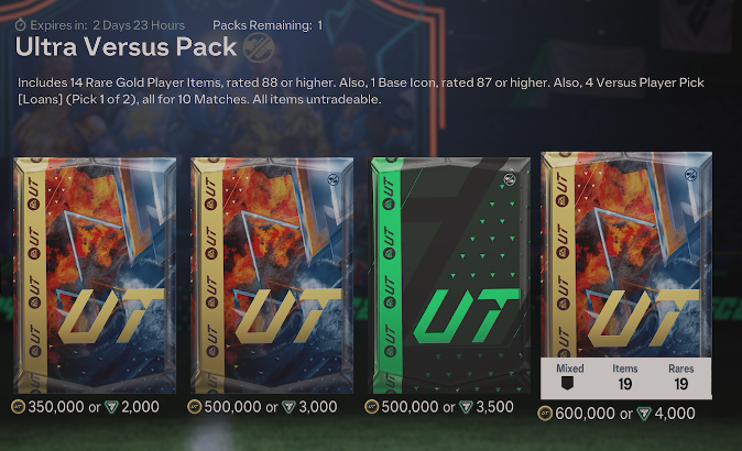 uh_zade's tweet photo. Who wants fifa points to open the 600k Ultra Versus pack? 14 x 88+ 😅

 - Interact with this tweet (bonus points for RT) 
- Must be following @Uh_zade so i can DM
 - Good luck! https://t.co/6N8tf2TtP8