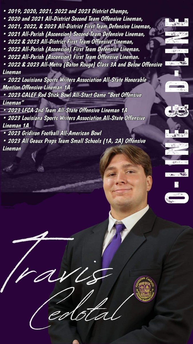 I have proven myself to be one of the best Offensive Lineman in the State, but I am much more. I am a Student/Athlete. I play Basketball and Baseball. I throw the Shot Put for Track. Powerlifting Champion. I am a Football Player, and I'M NOT DONE..... <a href="/BulldogsAc/">AC✝️🏈 Bulldogs</a>