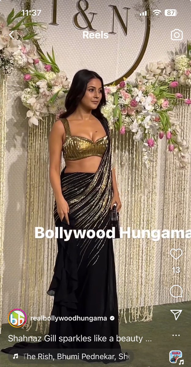 CityNaaz's tweet photo. #ShehnaazGill at Amir Khans Daughter’s Wedding Reception https://t.co/789i2pbQvD