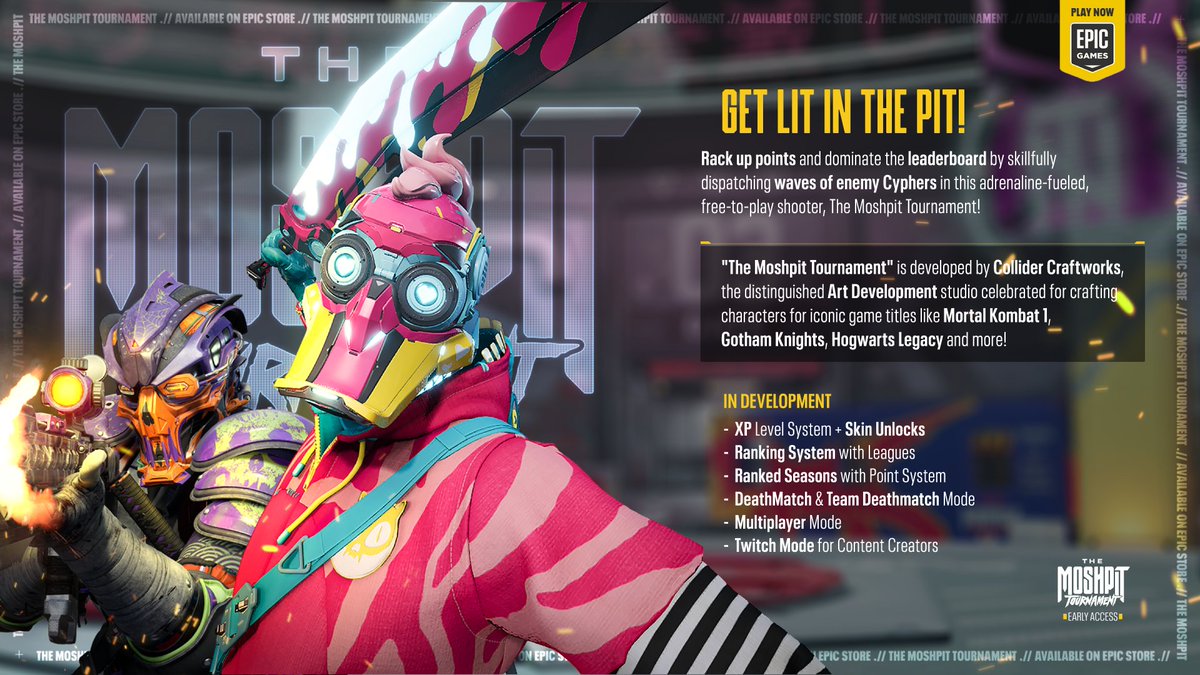 LeVagabondeNFT's tweet image. @themoshpitgame boys are still building 👷‍♂️ 🔫 🔥 

Skin Unlocks #gamingskins
Ranking System #gaming
Ranked sessions #gamingtournaments
Deathmatch mode #fortnite   
Multiplayer mode #MMORPG
Twitch mode #twitchstreamer

Don't sleep on the #BlockchainGaming revolution 💥