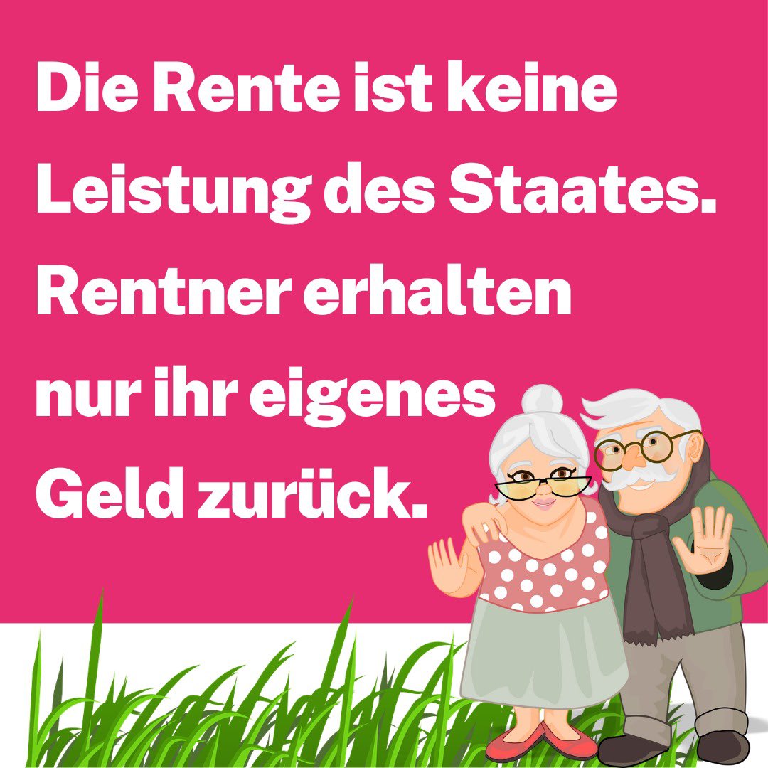 Ich fordere mehr Respekt für Rentner! Sie haben unseren Wohlstand aufgebaut.