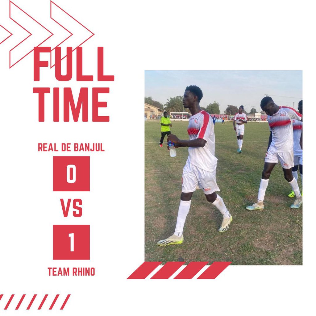 RealDeBanjulFC's tweet photo. FT: Not our day at Serrekunda East #coyw 🤍❤️🤍💪🏽!

TR 1 - 0 RDB

#trrdb #matchday10 #gffleague https://t.co/AowoRlc7py