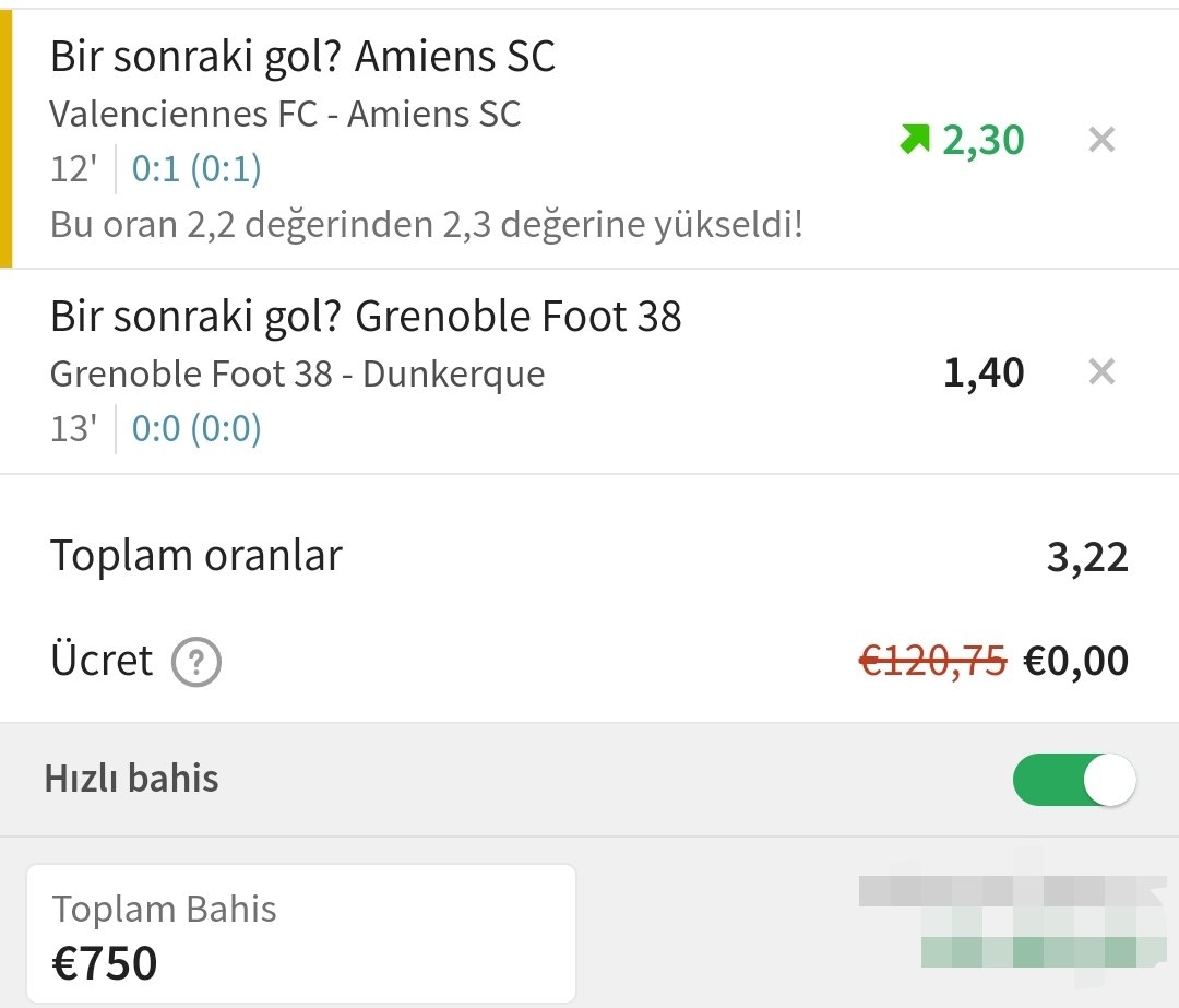 Bahisci7272's tweet photo. 🔥🔥🔥HADI BAKALIM SIRA SIZDE GRENOBLE VE AMIENS 💯🔥🔥🔥   🎯✅️  BOL SANS

 #bahis #kasa #canlı #banko #iddaa #Tipico #tahmin #nesine #bilyoner #misli #kupon #canli #banko #maç  #turkiye https://t.co/AHWBBWIx4g