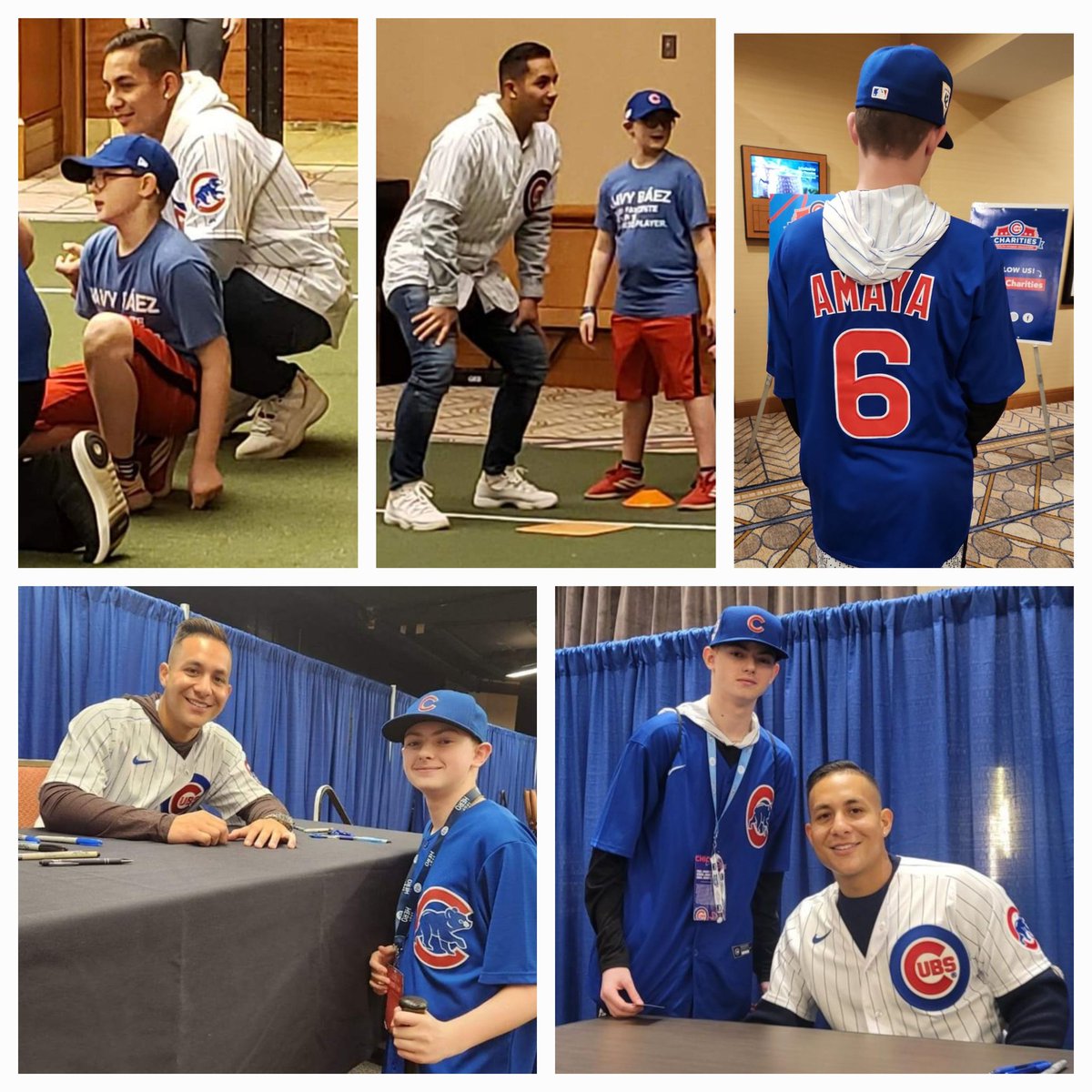 tspicer810's tweet photo. Jax has been following @mamaya_9 career since he was 9 years old. The one player he has to see every #CubsCon One picture down, hopefully another later today! https://t.co/V4gvrQhp05