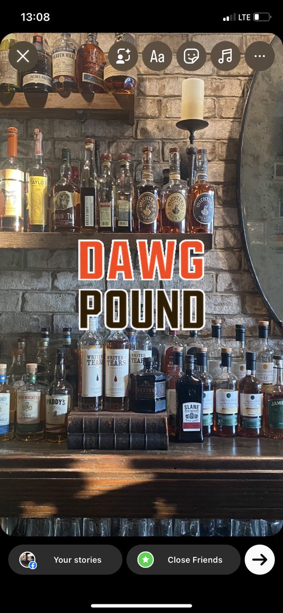 The Dawg Pound doesn’t disappear for away games. We just head to the pub! 
We are ready for the Playoffs at Parnell’s today. A wall of Browns in bottles, and a whole lotta heart! 🤎🧡🐶🥃 
Join us at our Cedar Hill or Playhouse location!
#ClevelandBrowns #herewegobrownies