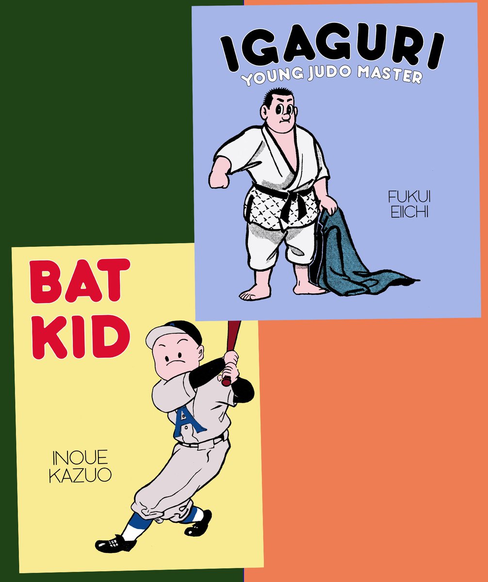 Preorders now open for Fukui Eiichi's IGAGURI: YOUNG JUDO MASTER and the reprint of Inoue Kazuo's BAT KID from Bubbles. Expected release date: April 2024. Info here: bubbleszine.com