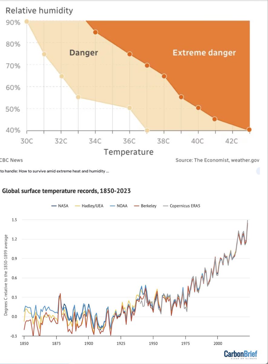 BobLandell's tweet image. Ya - and more people died from cancer than died from heat this year, ergo keep supporting the fossil fuel #PredatoryDelay of affordable &amp;amp; reliable clean power. 

What do these 2 graphs suggest to you about 2070 - when today’s 4 year old will be 50?

#AirPollution #WildfireSmoke