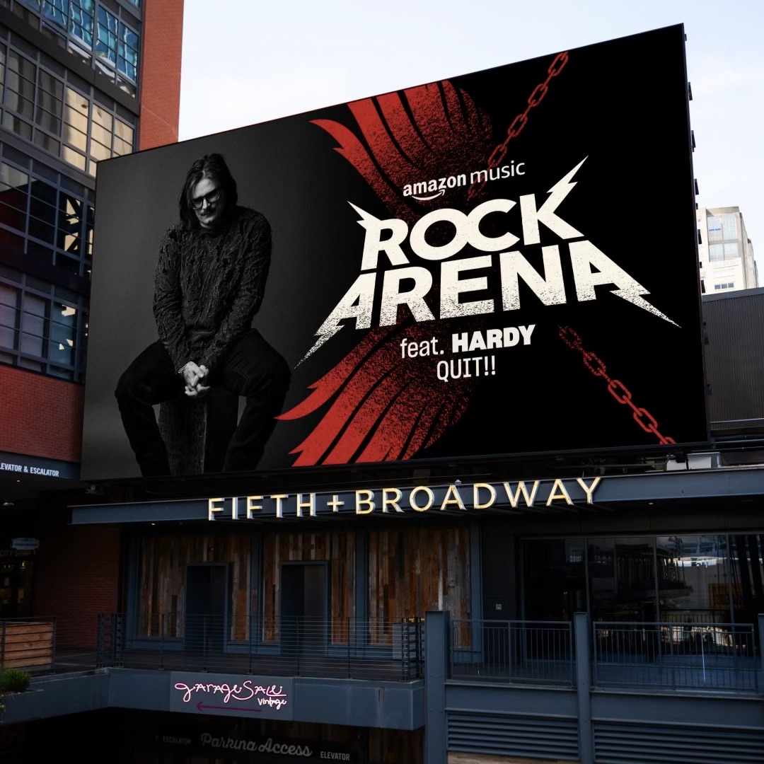 HardyMusic's tweet photo. Thanks for the support @amazonmusic! Check out QUIT!! featured on #RockArena 🤘🏼 https://t.co/bwQtZq16tH https://t.co/Ibqysg41cH