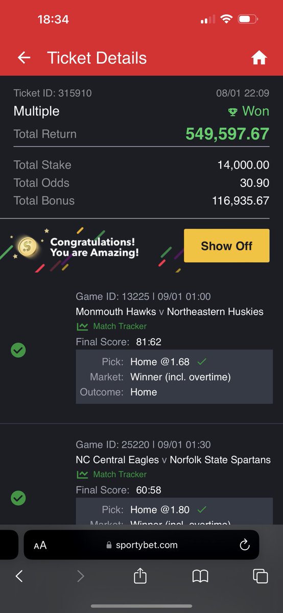 BornSinnerObag's tweet photo. 450 odds Boom 💥 🔥 20m plus  in the bag, one verygoodpunter ✌️ 

Tonto congratulations Nigeria Abuja https://t.co/FL3yaHTOsp